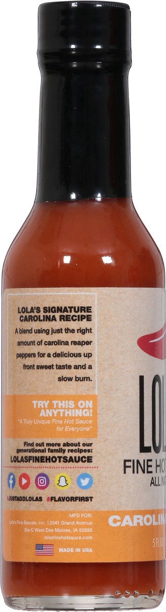 slide 6 of 14, Lola's Fine Hot Sauce Carolina Reaper - 5 fl oz, 5 fl oz