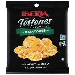 Iberia Tostones Salted Plantain Chips - 2 oz
