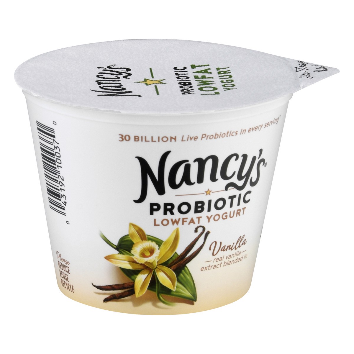 slide 2 of 10, Nancy's Probiotic Lowfat Vanilla Yogurt 5.3 oz, 5.3 oz