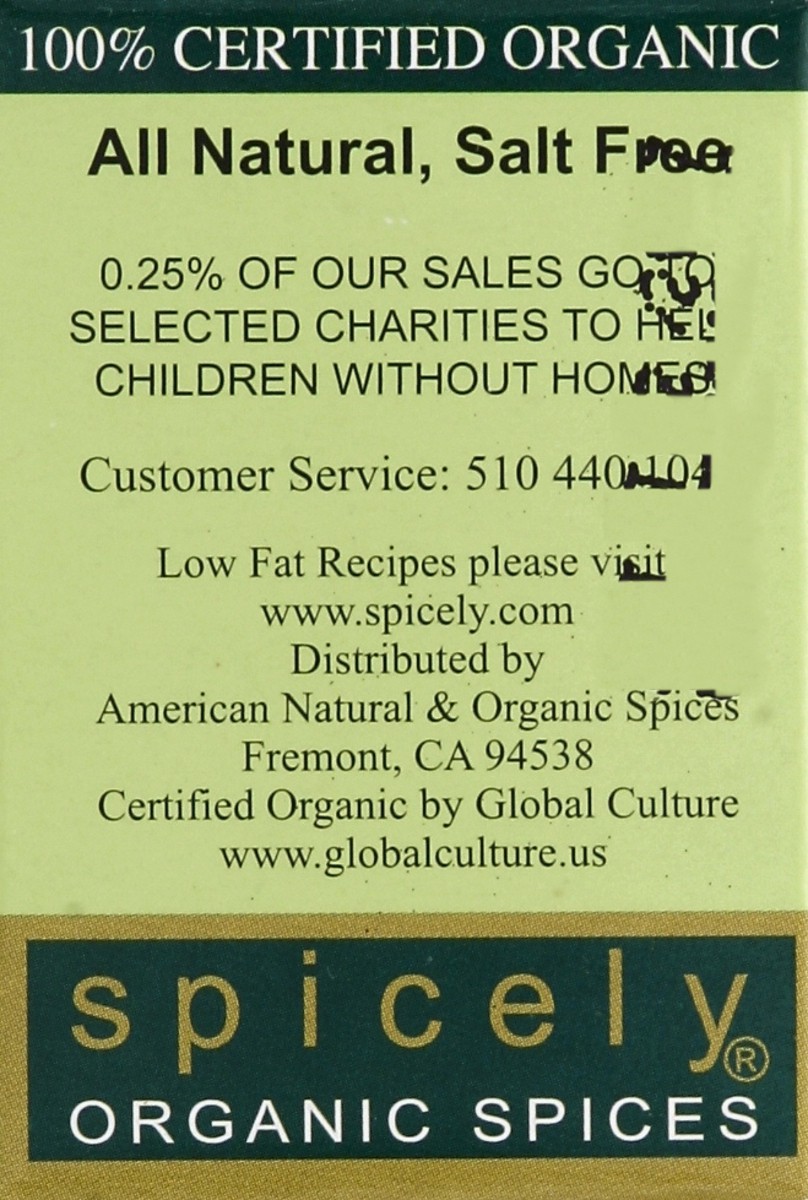 slide 3 of 4, Spicely Organic Spices Seasoning 0.2 oz, 0.2 oz