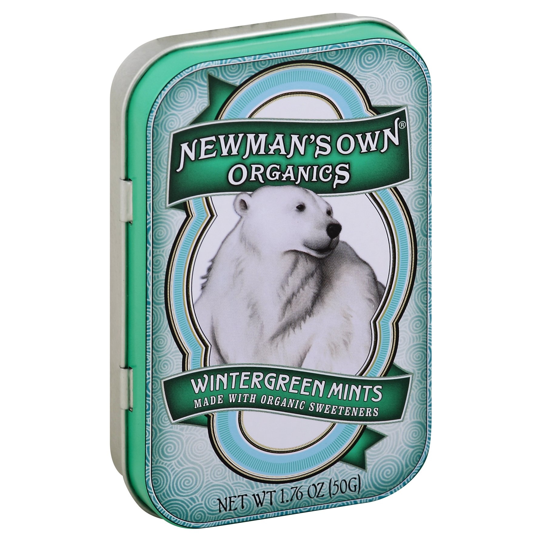 slide 1 of 1, Newman's Own Organics Wintergreen Mints, 1.76 oz