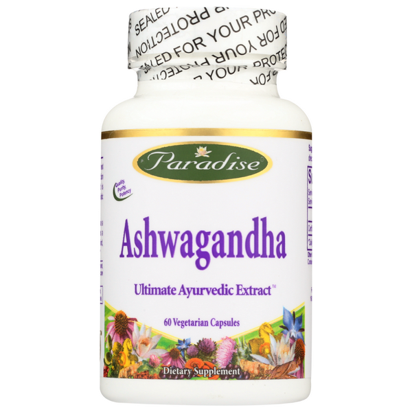 slide 1 of 1, Paradise Herbs Ashwagandha Organic Extract, 60 ct