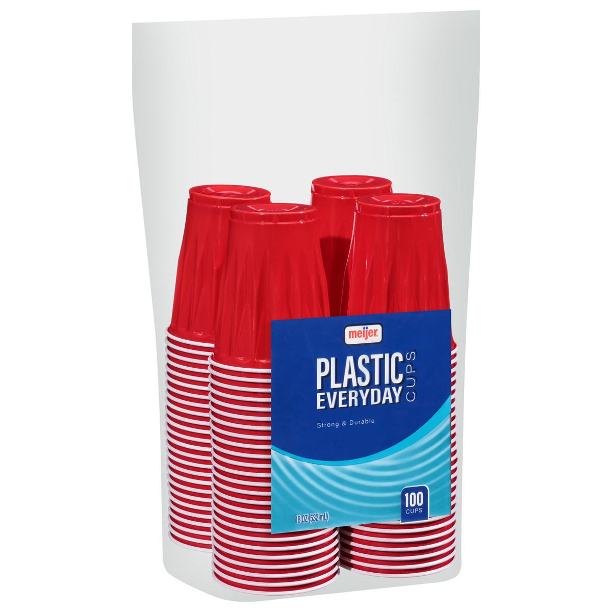 slide 2 of 9, Meijer Plastic Party Cup, 18 oz, 100 ct