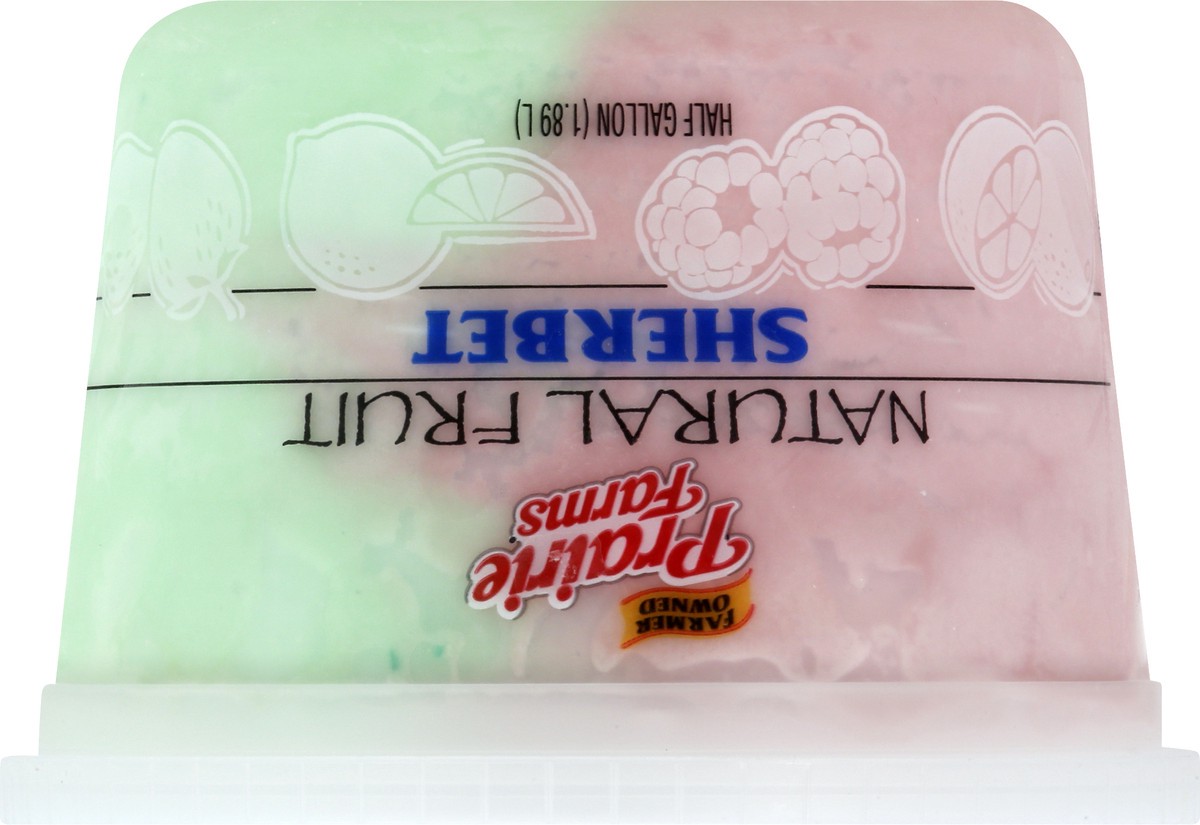 slide 4 of 13, Prairie Farms Natural Fruit Rainbow Sherbet 0.5 gl, 1/2 gal