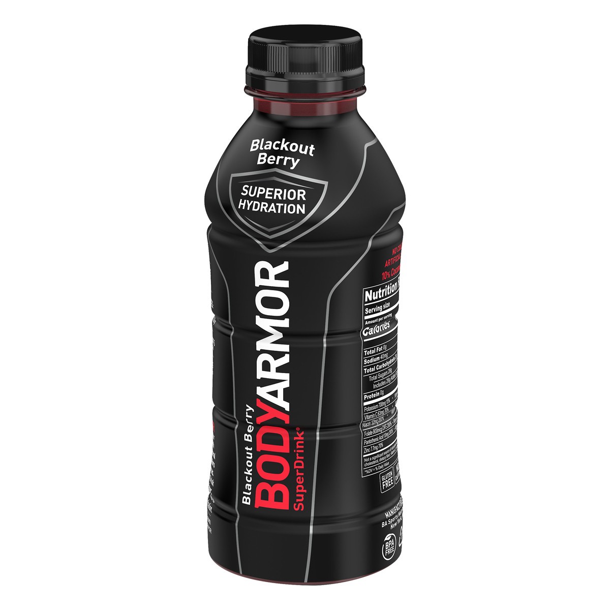 slide 4 of 7, BODYARMOR Superior Hydration Blackout Berry Super Drink - 16 fl oz, 16 fl oz