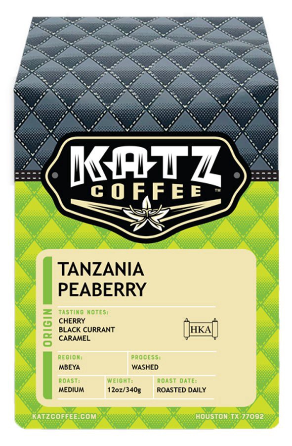 slide 1 of 1, Katz Tanzania Peaberry Whole Bean Coffee, 12 oz