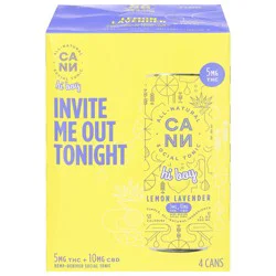 Cann Thc Seltzers Cann Lemon Lavender Hi-Bo