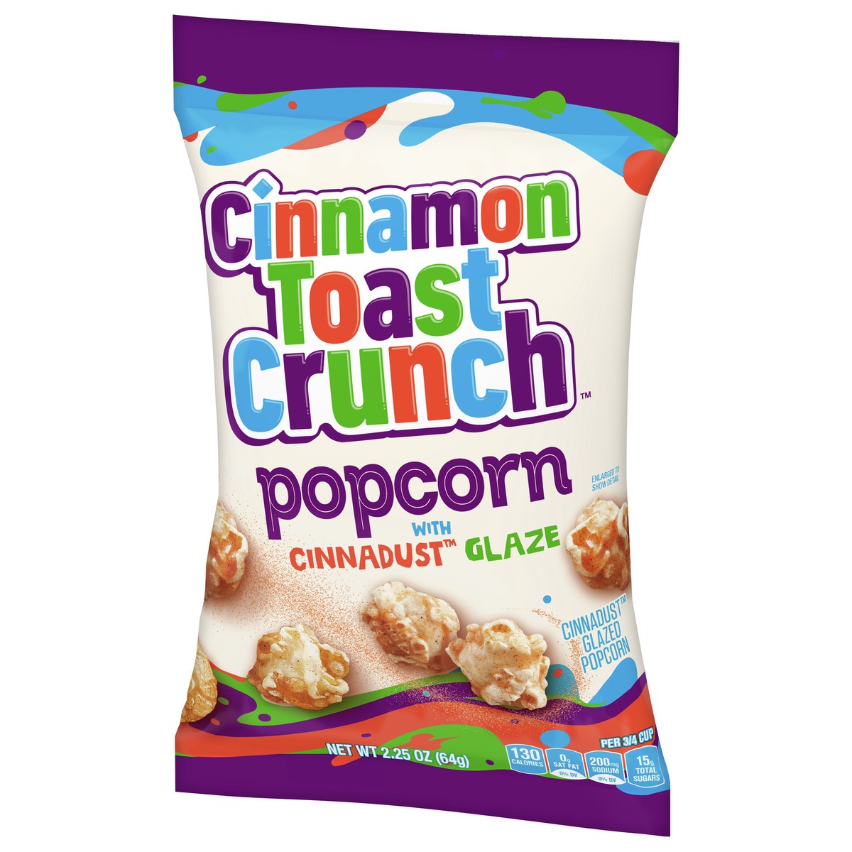 slide 4 of 9, Cinnamon Toast Crunch Popcorn Snack, Cinnadust Glaze, Snack Bag, 2.25 oz, 2.25 oz