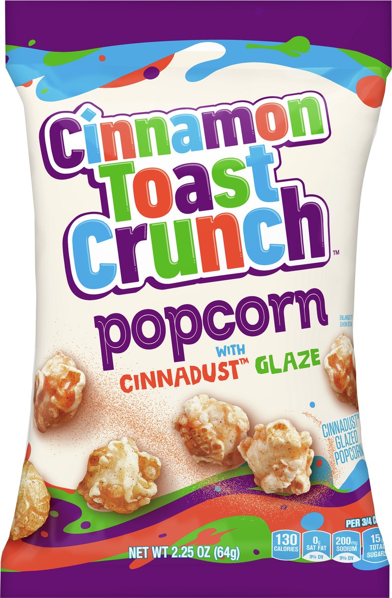 slide 5 of 9, Cinnamon Toast Crunch Popcorn Snack, Cinnadust Glaze, Snack Bag, 2.25 oz, 2.25 oz