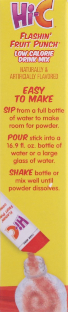 slide 7 of 9, Hi-C Singles to Go! Flashin' Fruit Punch Low Calorie Drink Mix - 8 ct, 8 ct