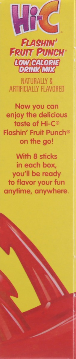 slide 8 of 9, Hi-C Singles to Go! Flashin' Fruit Punch Low Calorie Drink Mix - 8 ct, 8 ct