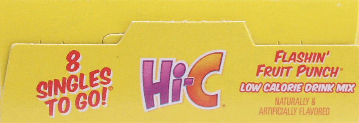 slide 9 of 9, Hi-C Singles to Go! Flashin' Fruit Punch Low Calorie Drink Mix - 8 ct, 8 ct