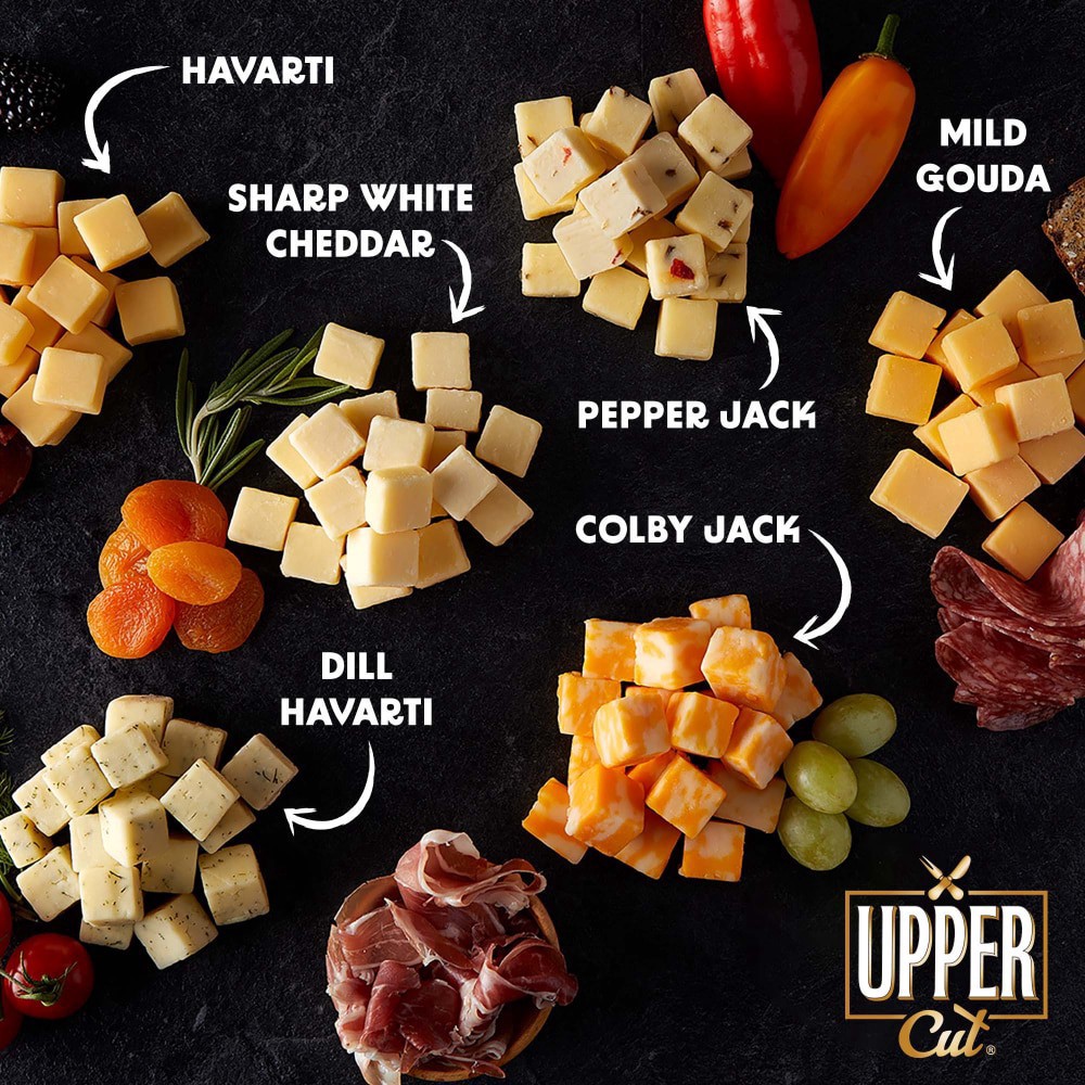 slide 6 of 6, Upper Cut Cubed Smoked Gouda Cheese, 6 oz