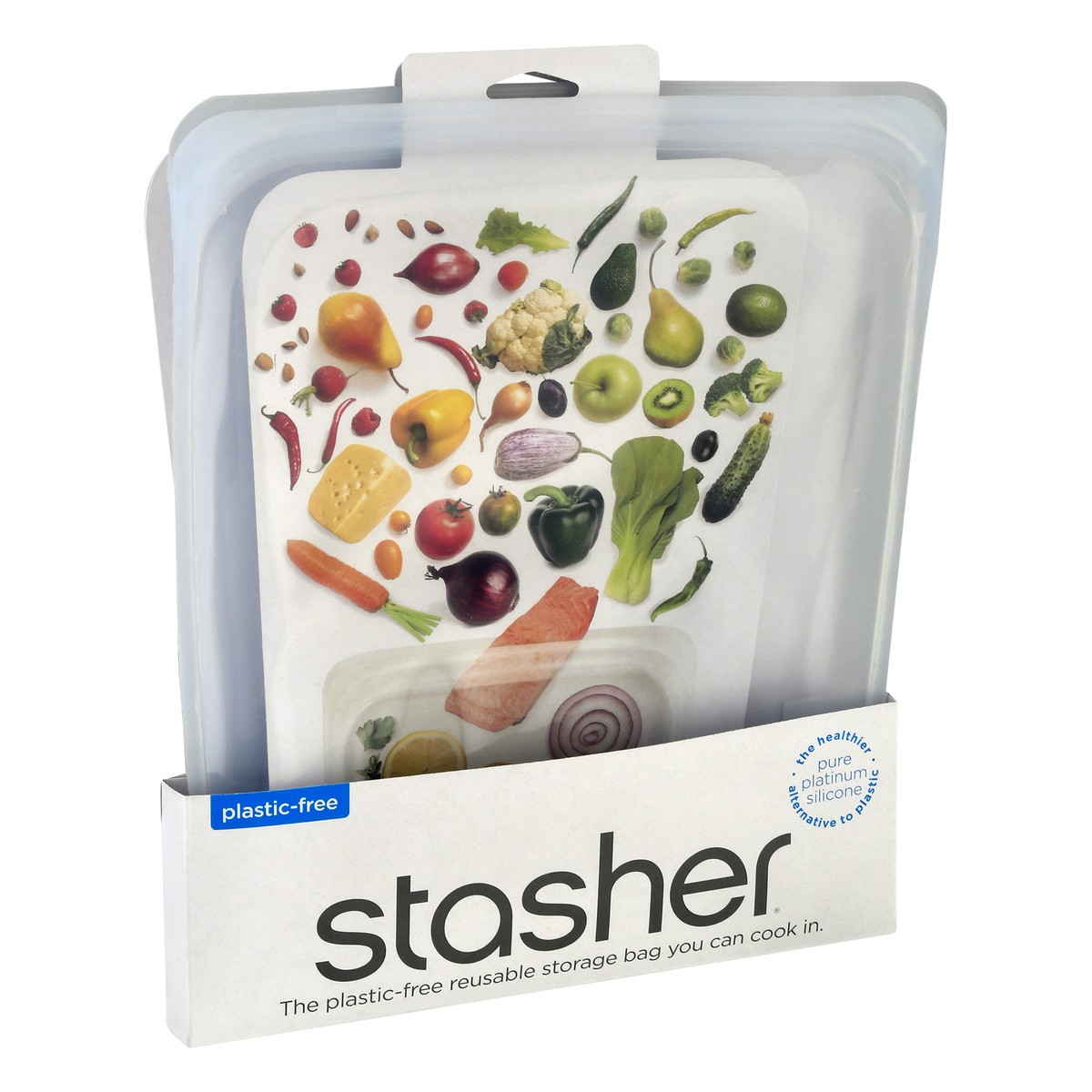 slide 6 of 9, Stasher Reusable Food Storage Half Gallon Bag - Mystery Color, 1 ct