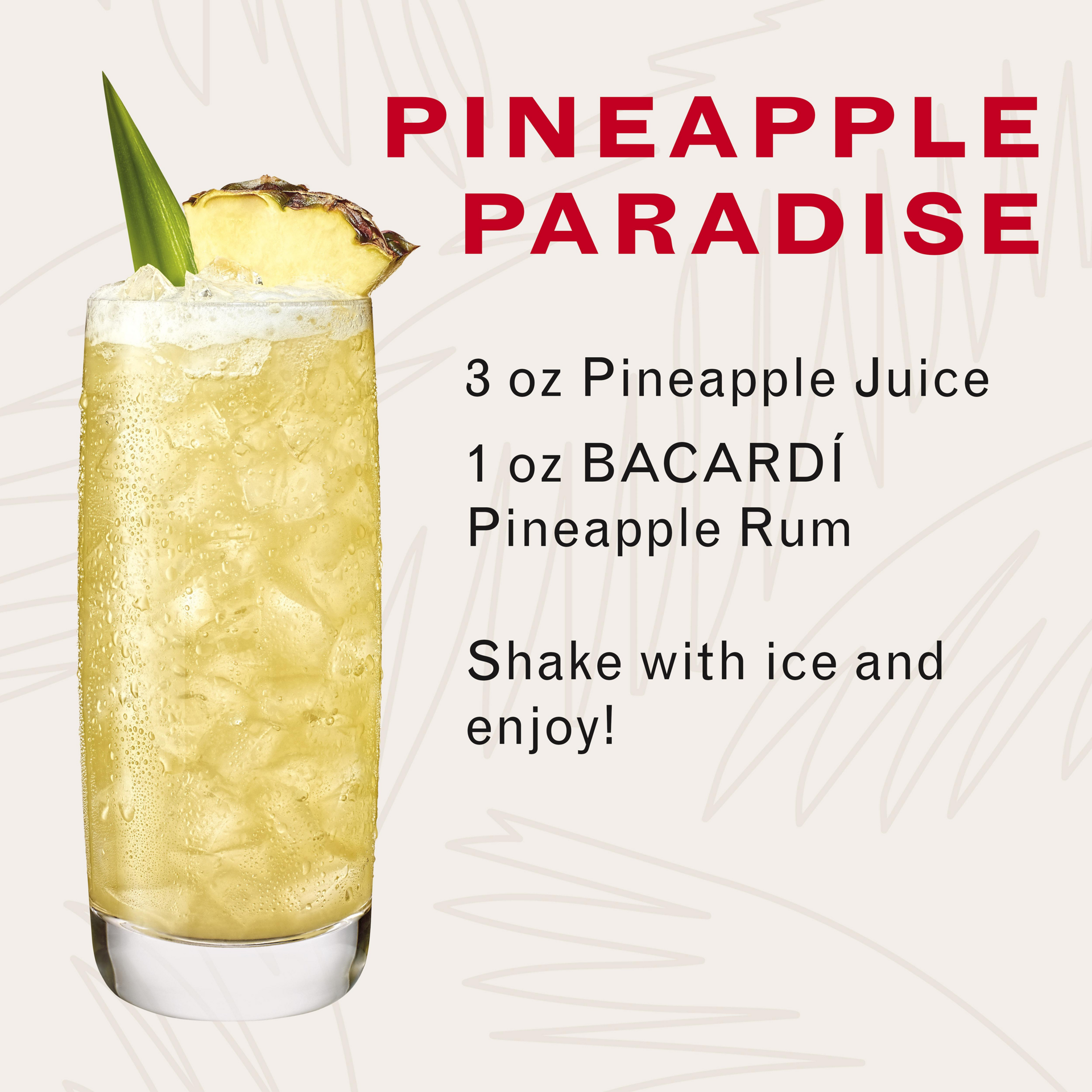 slide 4 of 5, Bacardí Bacardi Pineapple Rum, Gluten Free 35% 100Cl/1L, 1 liter