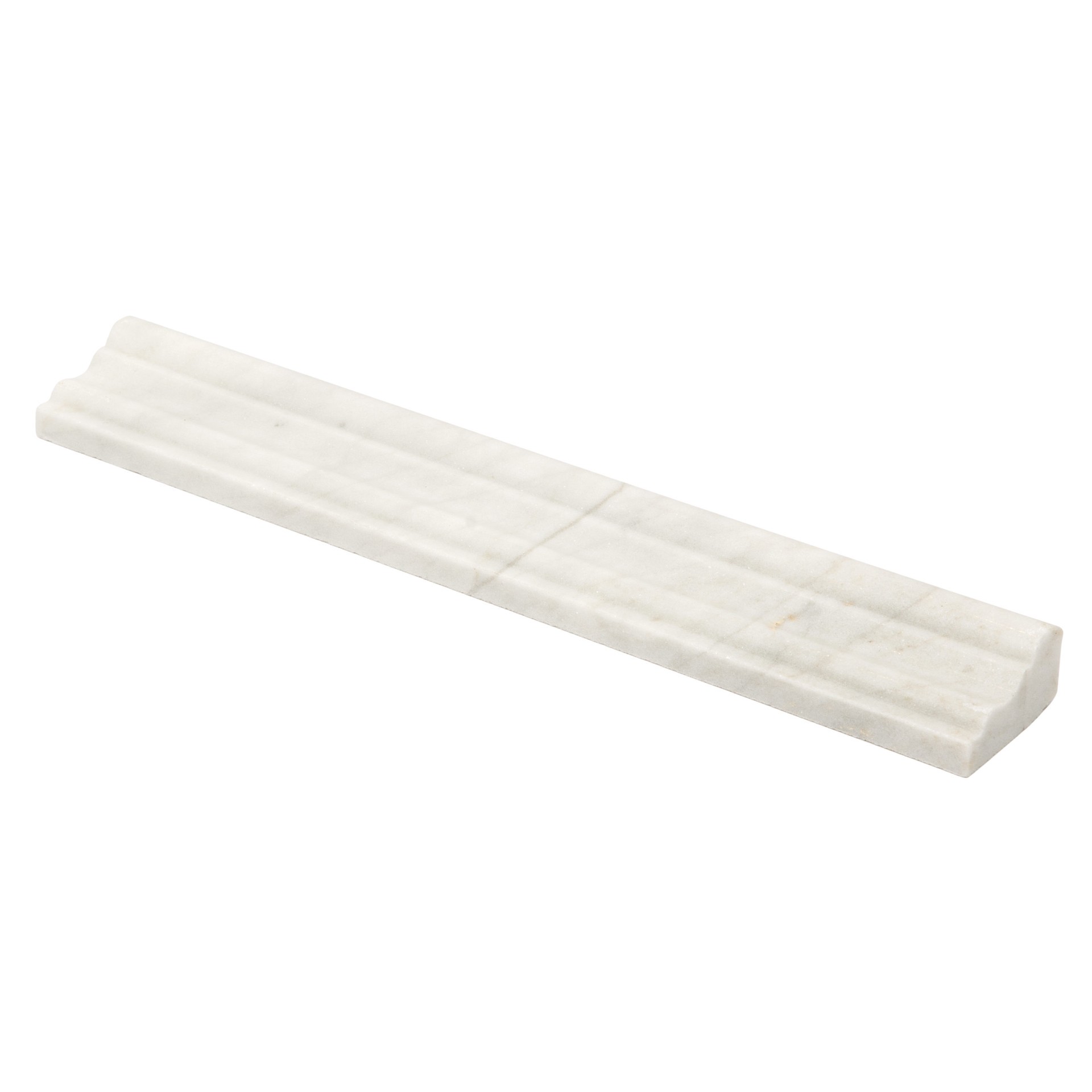 slide 5 of 6, Satori Venatino 2-in x 12-in Polished Marble Chair rail Tile, 1 ct