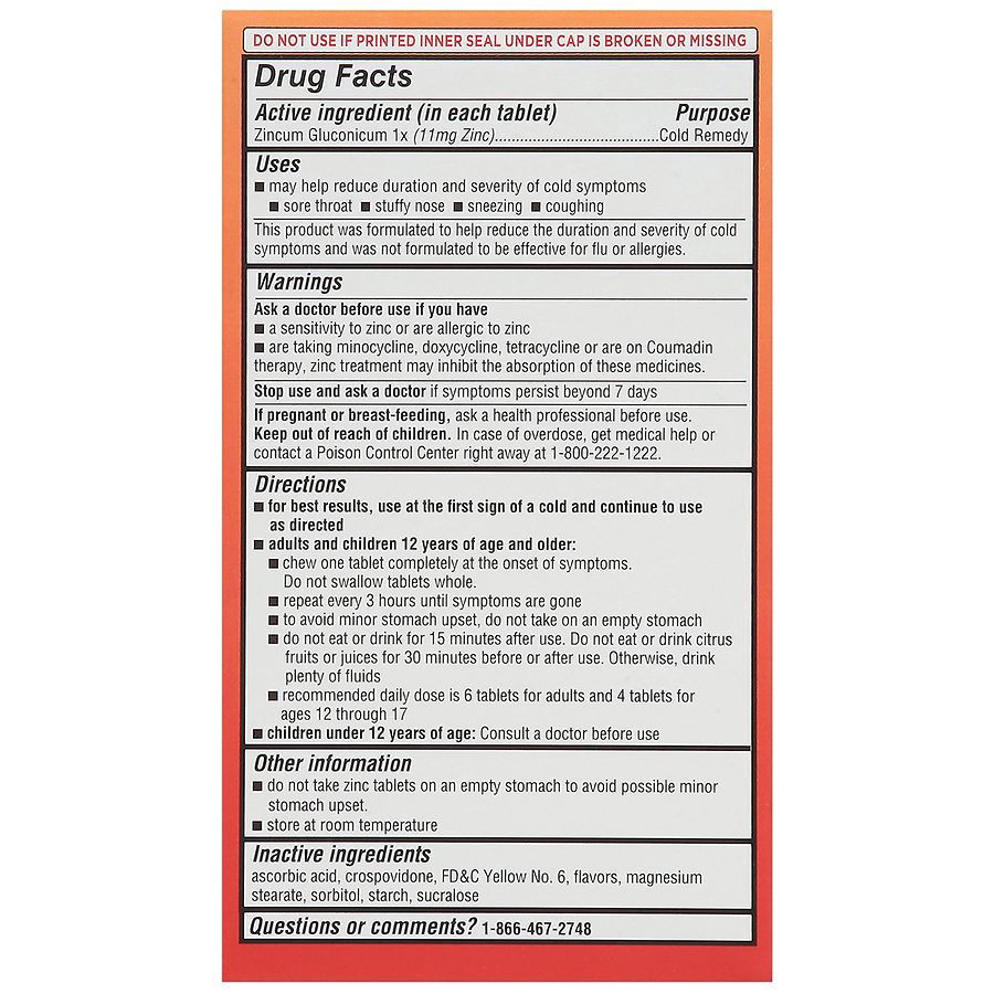 slide 2 of 3, Walgreens Zinc Cold Therapy Quick-Dissolving Tablets, 25 ct