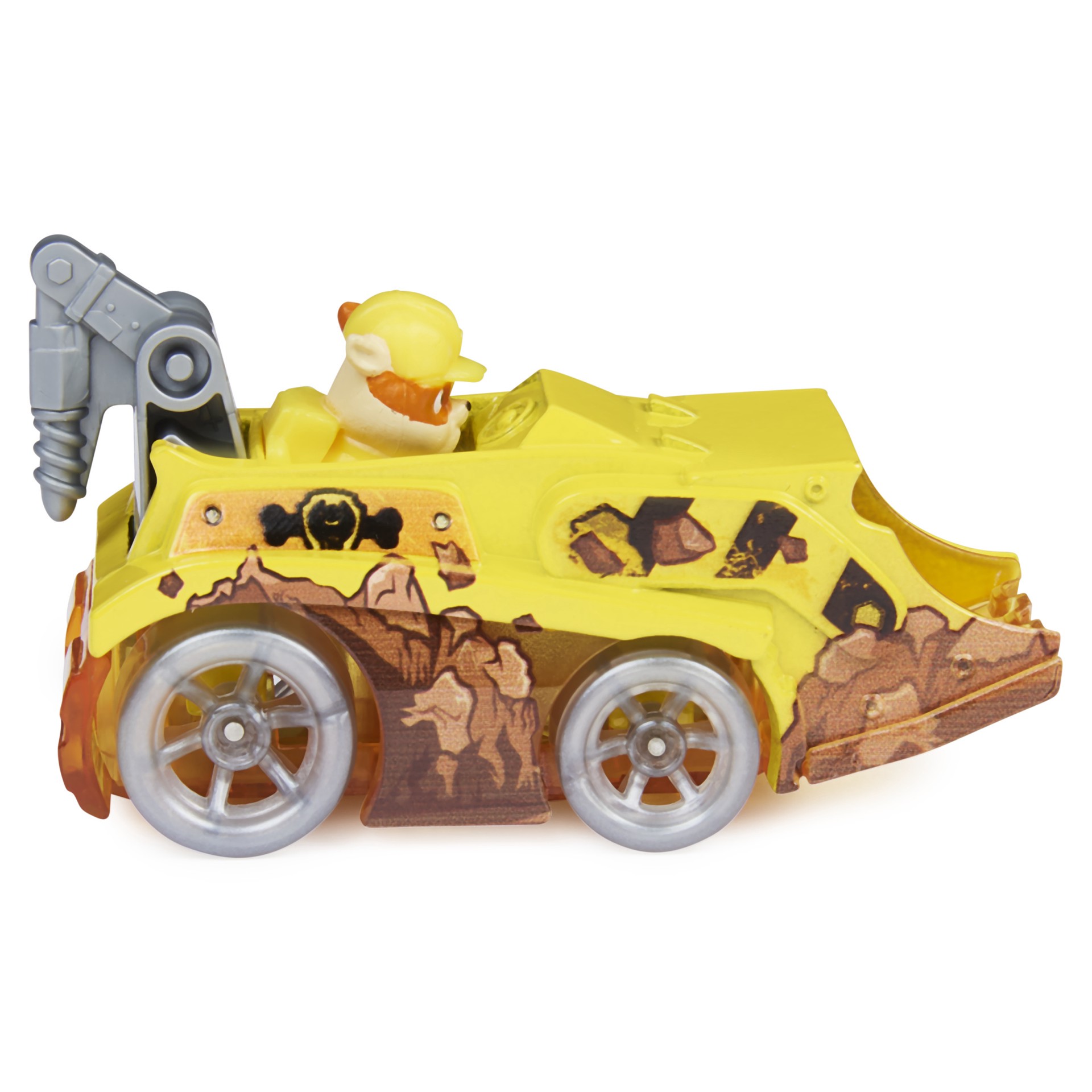 slide 2 of 5, PAW Patrol, True Metal Rubble Collectible Die-Cast Vehicle, Power Series 1:55 Scale, Kids Toys for Ages 3 and up, 1 ct