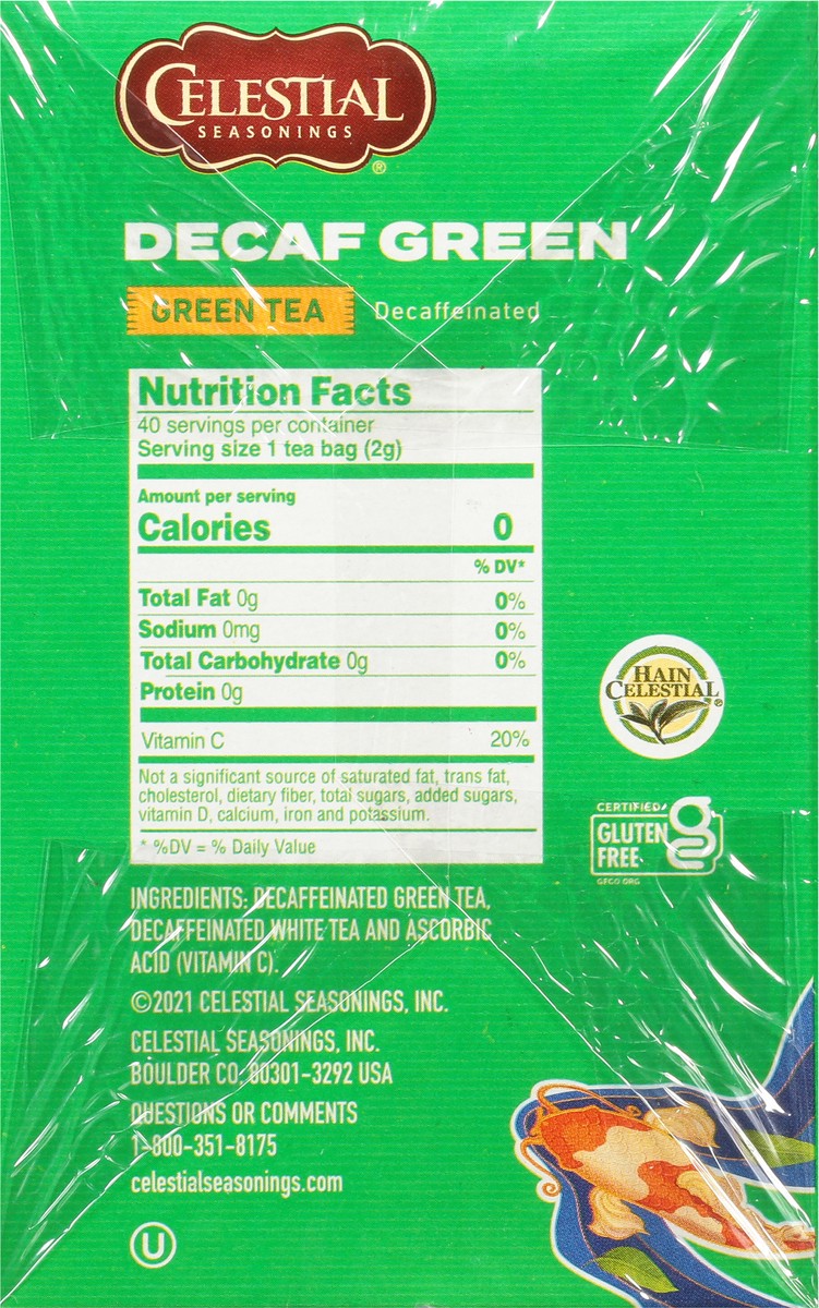 slide 7 of 8, Celestial Seasonings Celestial Green Tea Decaf, 1 ct