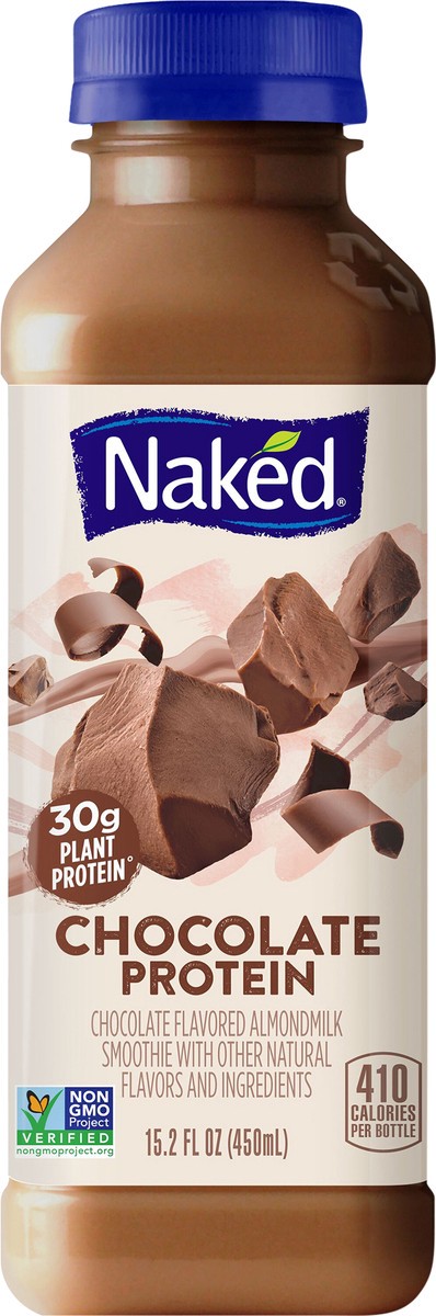 slide 4 of 7, Naked Juice Chocolate Protein AlmondMilk Smoothie, 15.2 fl oz