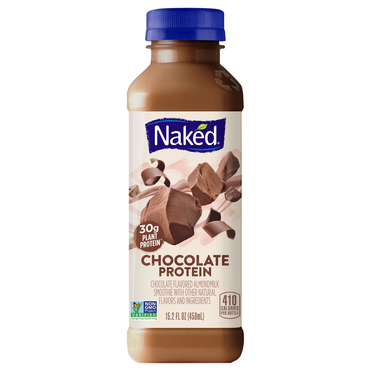 slide 1 of 7, Naked Juice Chocolate Protein AlmondMilk Smoothie, 15.2 fl oz