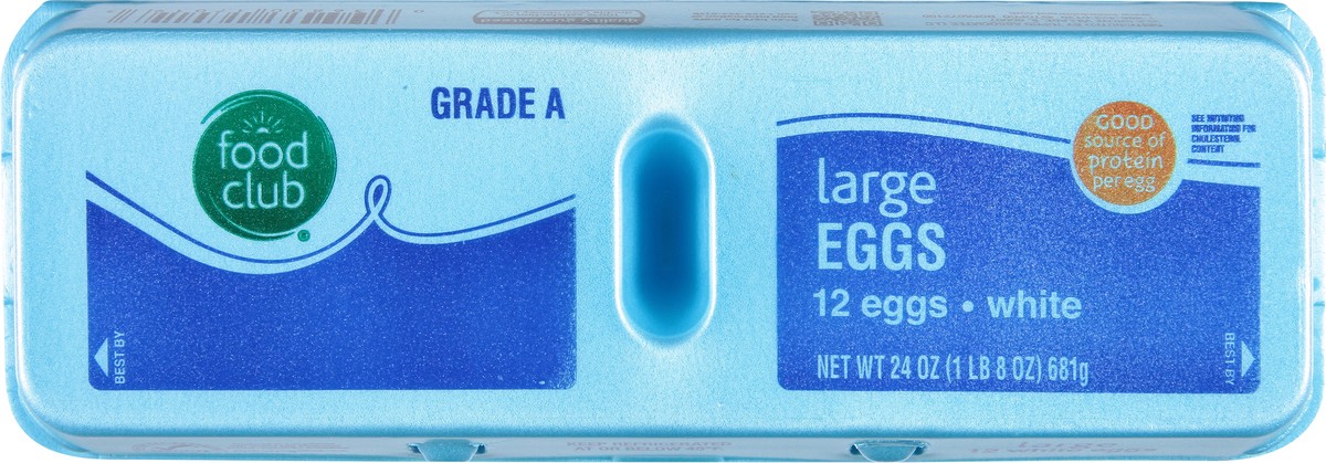 slide 9 of 9, Food Club Large Eggs, 1 doz