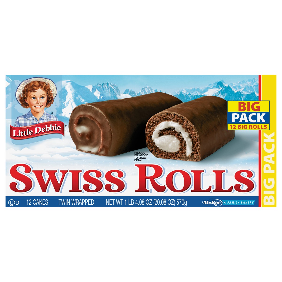 slide 1 of 12, Little Debbie Swiss Rolls, 12 ct