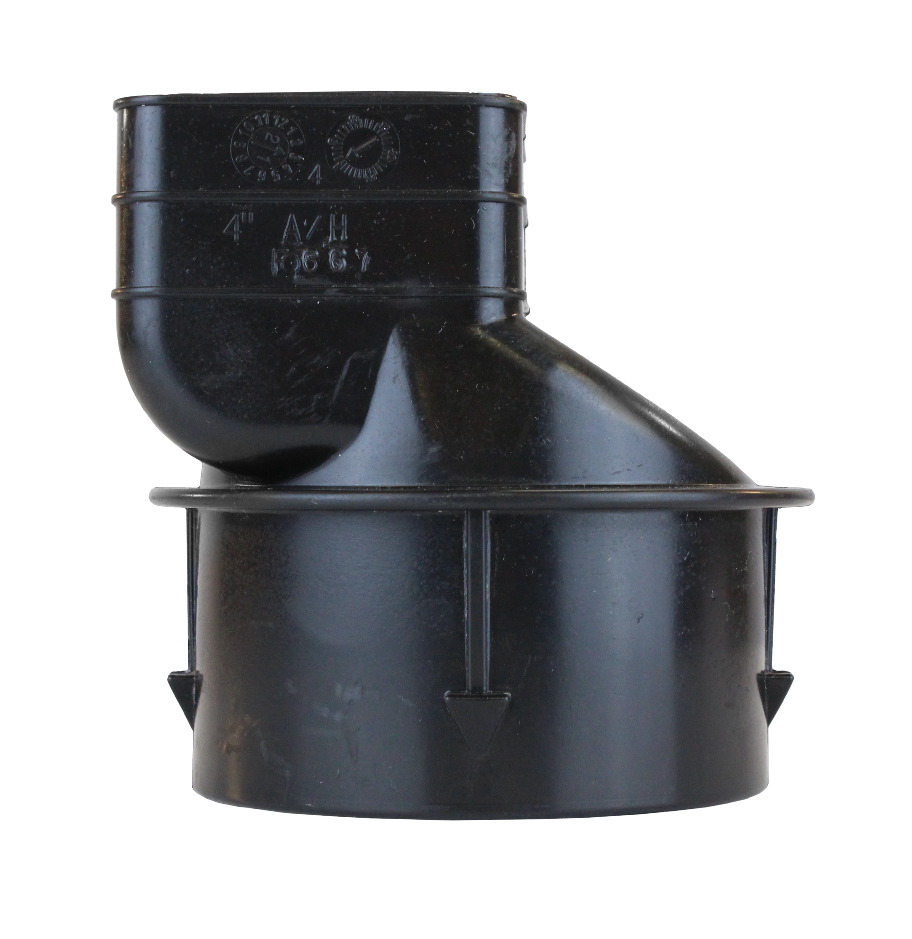 slide 3 of 6, ADS 4-in x 4-in Corrugated Downspout Adapter Fittings, 1 ct