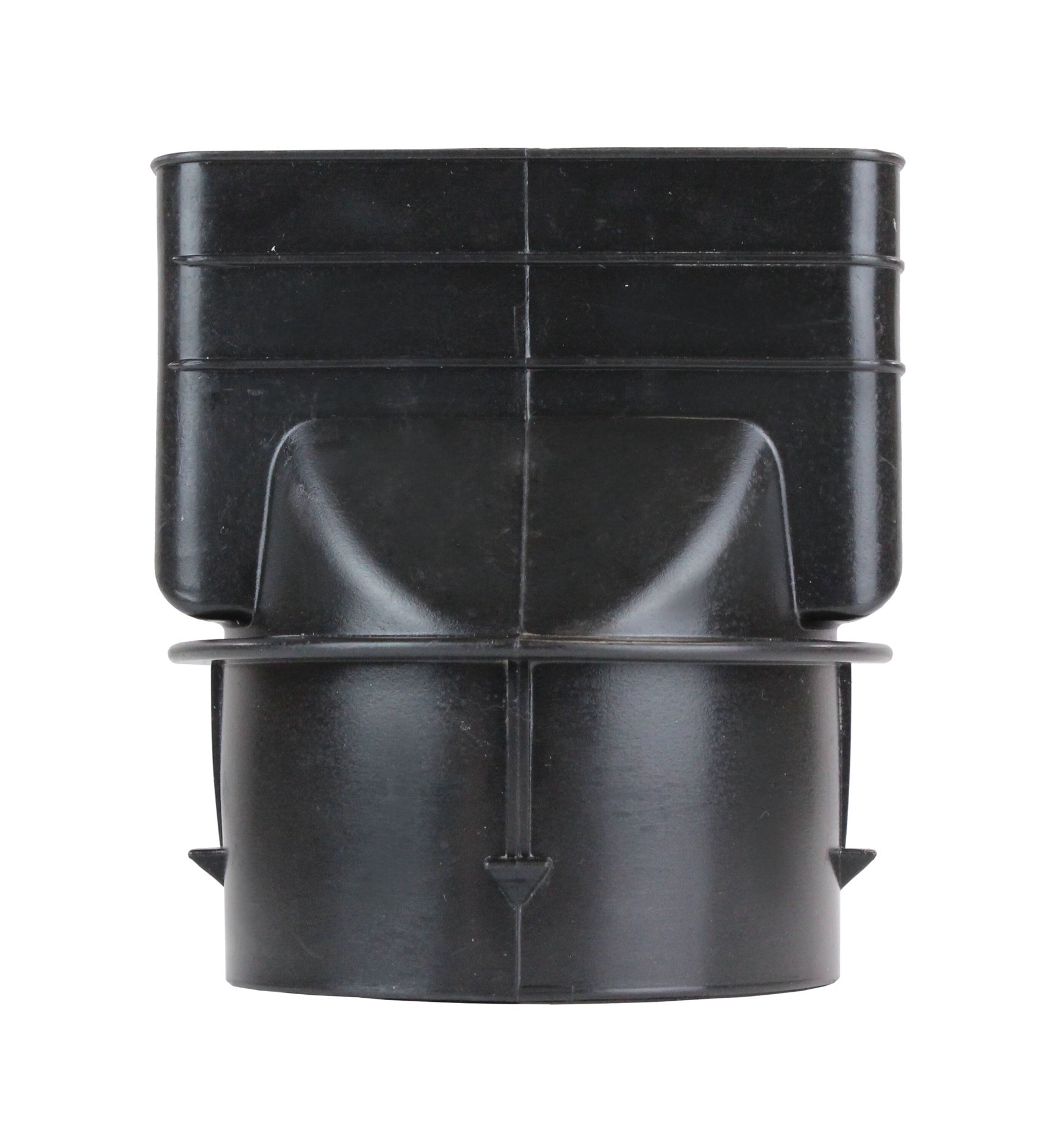 slide 6 of 6, ADS 4-in x 4-in Corrugated Downspout Adapter Fittings, 1 ct