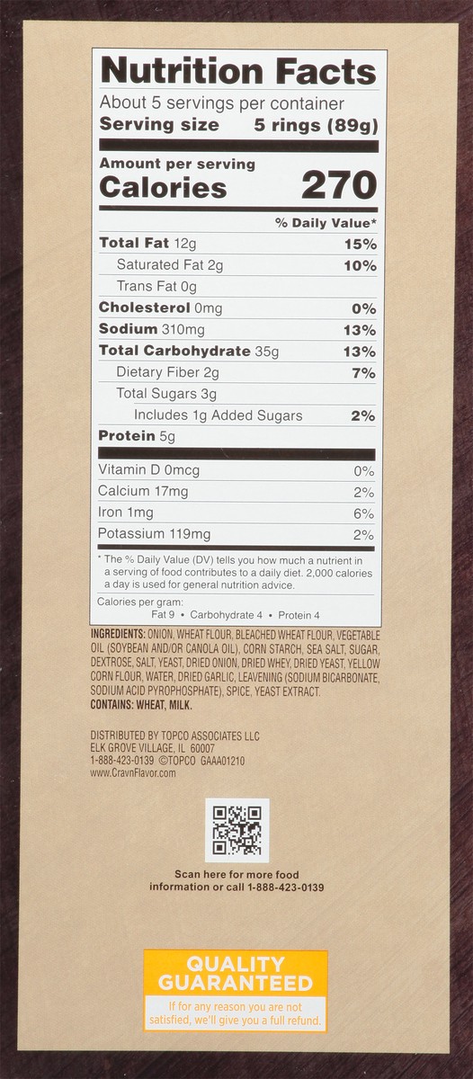slide 10 of 19, Crav'n Flavor Crav'N Onion Rings, 16 oz