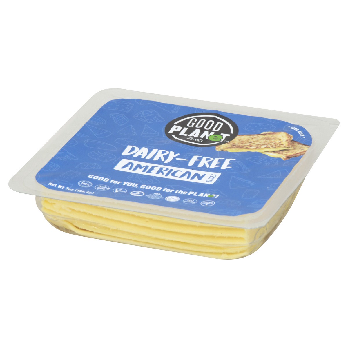 slide 3 of 9, GOOD PLANeT Dairy-Free American Cheese Slices 7 oz, 7 oz