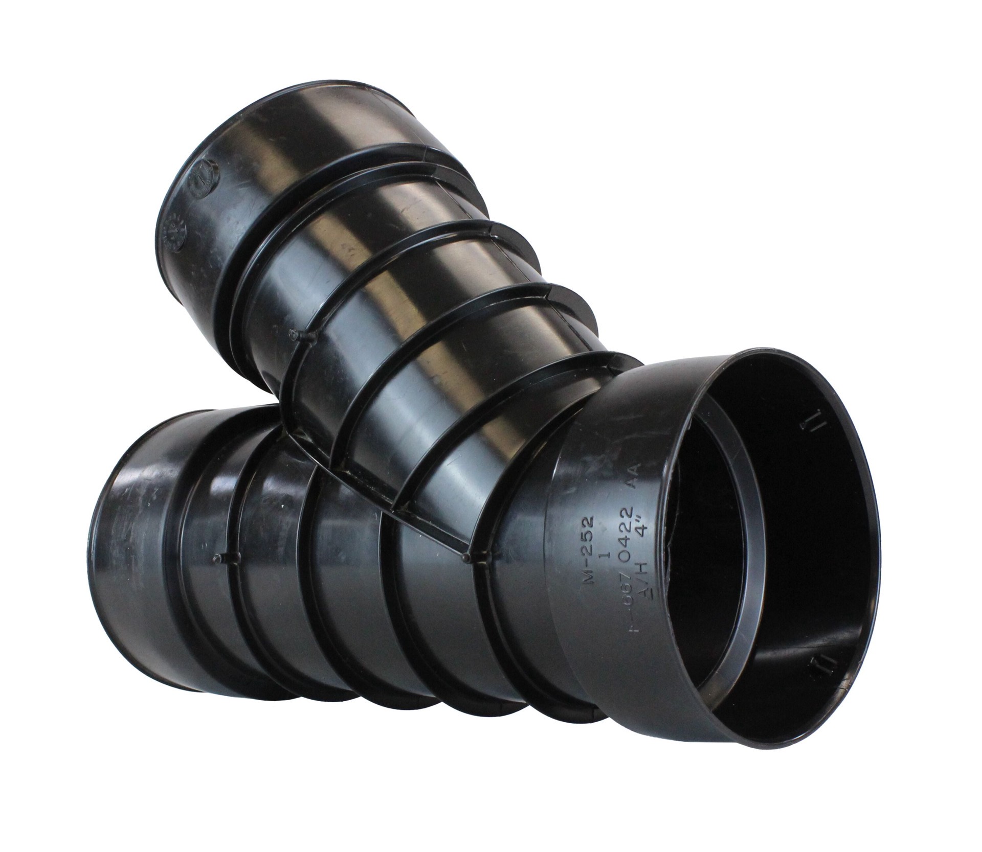 slide 4 of 6, ADS 3-in x 3-in 45 -Degree Corrugated Wye Fittings, 1 ct