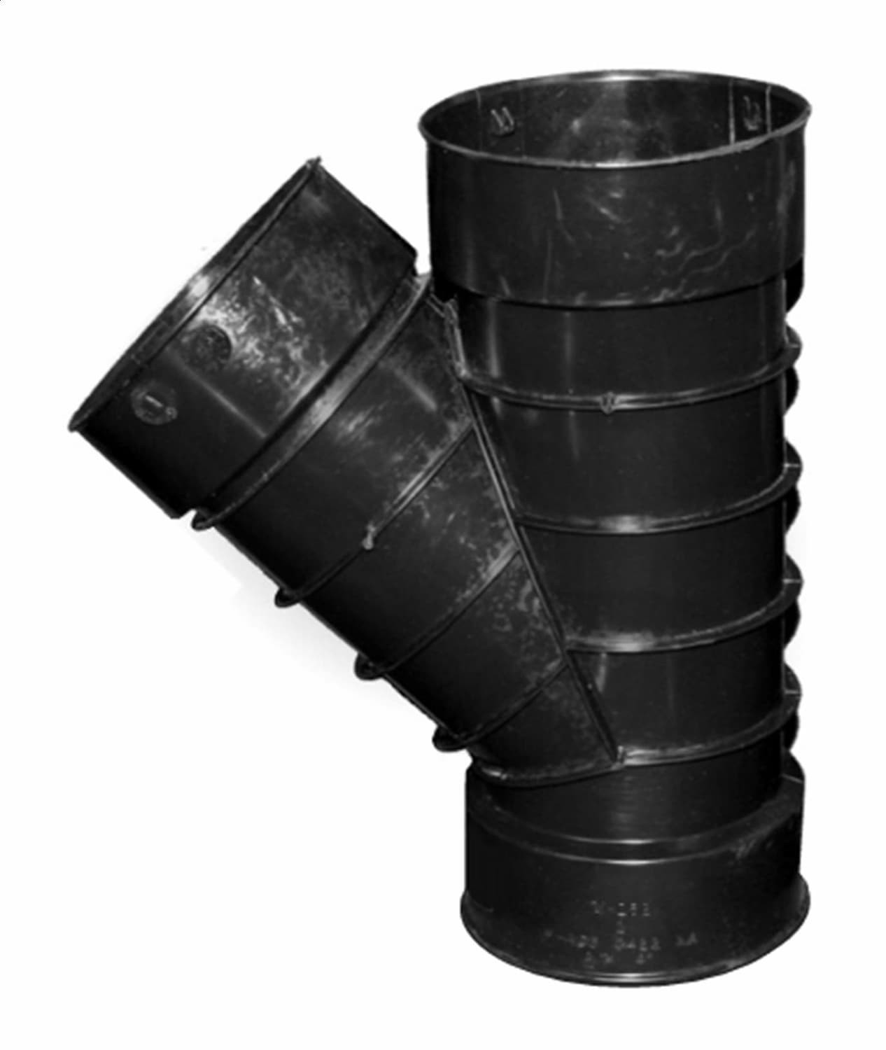 slide 1 of 6, ADS 3-in x 3-in 45 -Degree Corrugated Wye Fittings, 1 ct