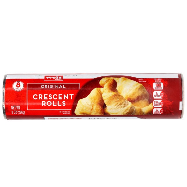 slide 1 of 1, Weis Quality Crescents, 8 oz