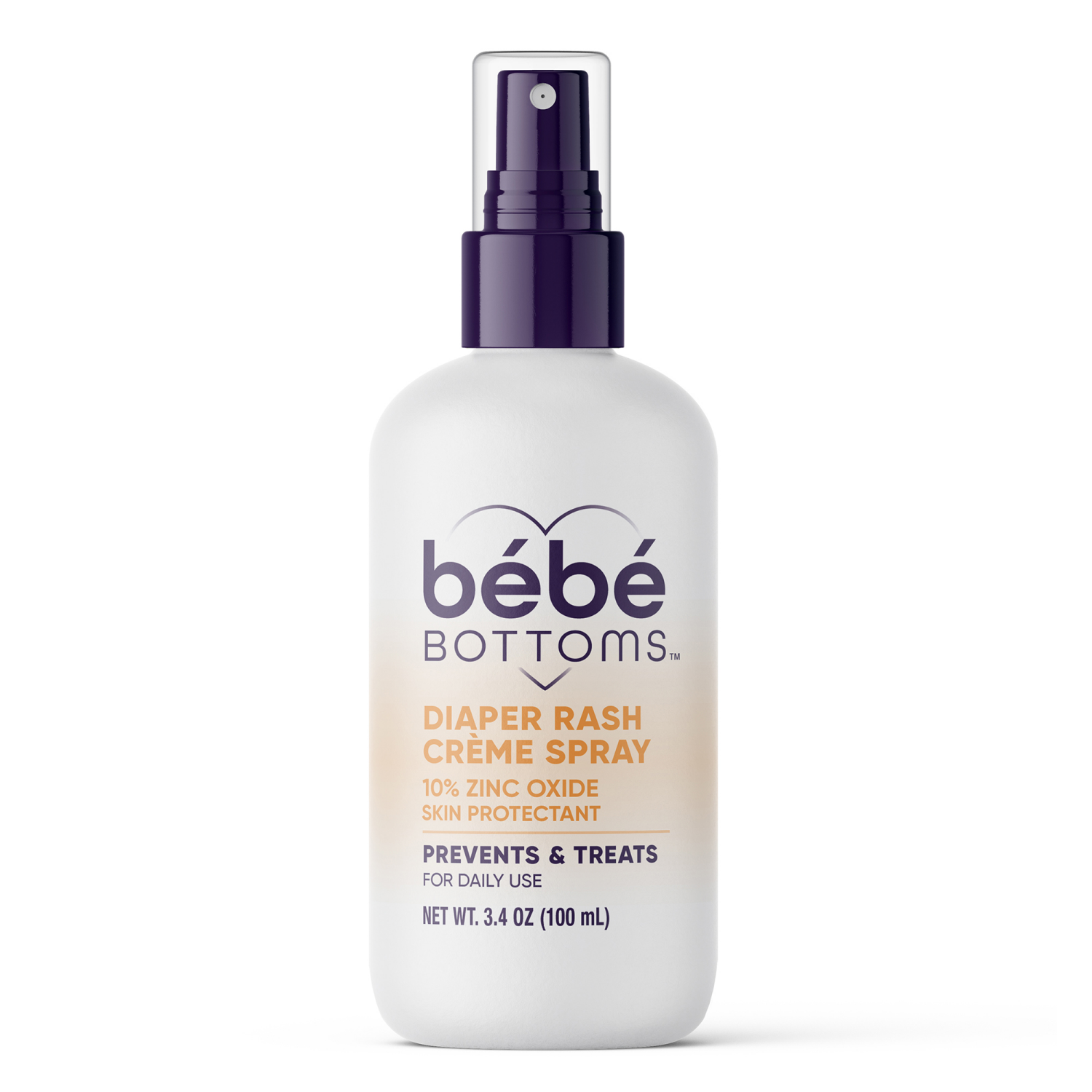 slide 2 of 2, bebe Bottoms Diaper Rash Creme Spray 10% Oxide 100ML, 100 ml