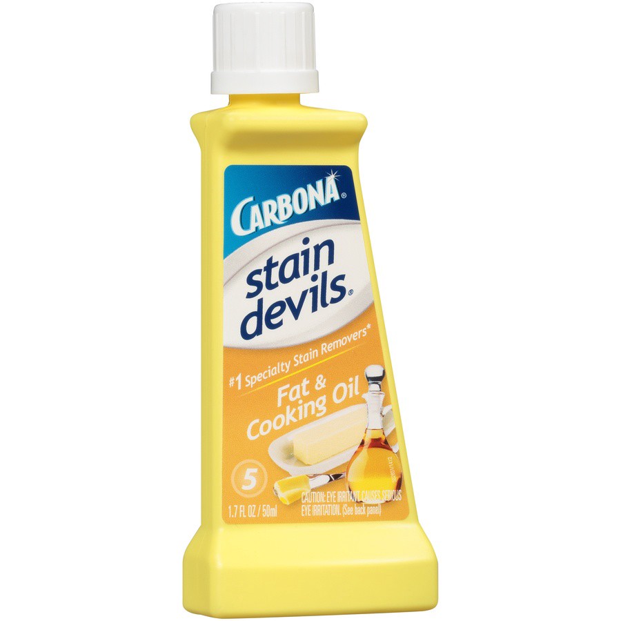 slide 4 of 6, Carbona Stain Devils 5 Fat & Cooking Oil Stain Remover 1.7 fl oz, 1.7 fl oz