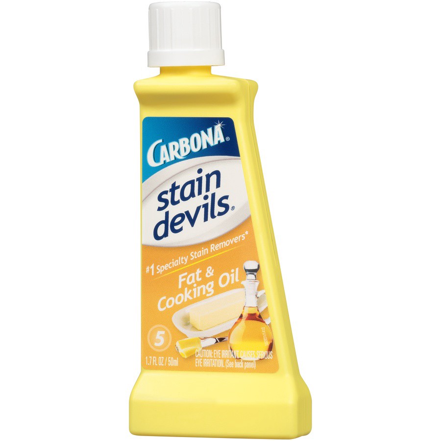 slide 2 of 6, Carbona Stain Devils 5 Fat & Cooking Oil Stain Remover 1.7 fl oz, 1.7 fl oz