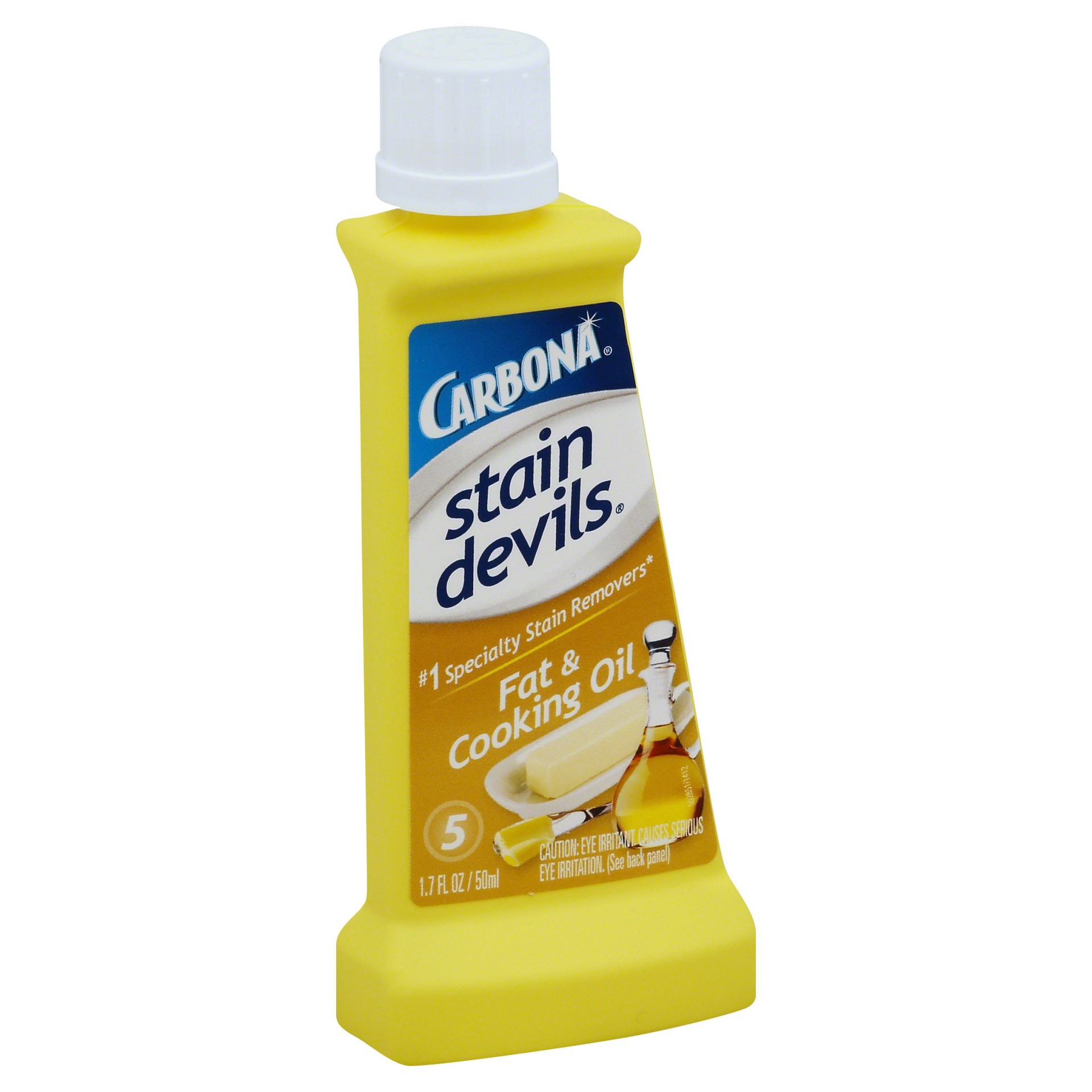 slide 1 of 6, Carbona Stain Devils 5 Fat & Cooking Oil Stain Remover 1.7 fl oz, 1.7 fl oz