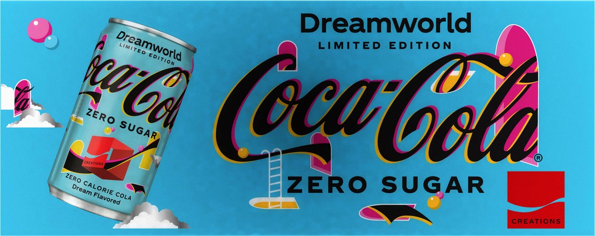 slide 9 of 9, Coca-Cola Zero Sugar Dreamworld Fridge Pack Cans- 10 ct, 10 ct
