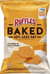 Ruffles Potato Chips , Cheddar & Sour Cream Flavored