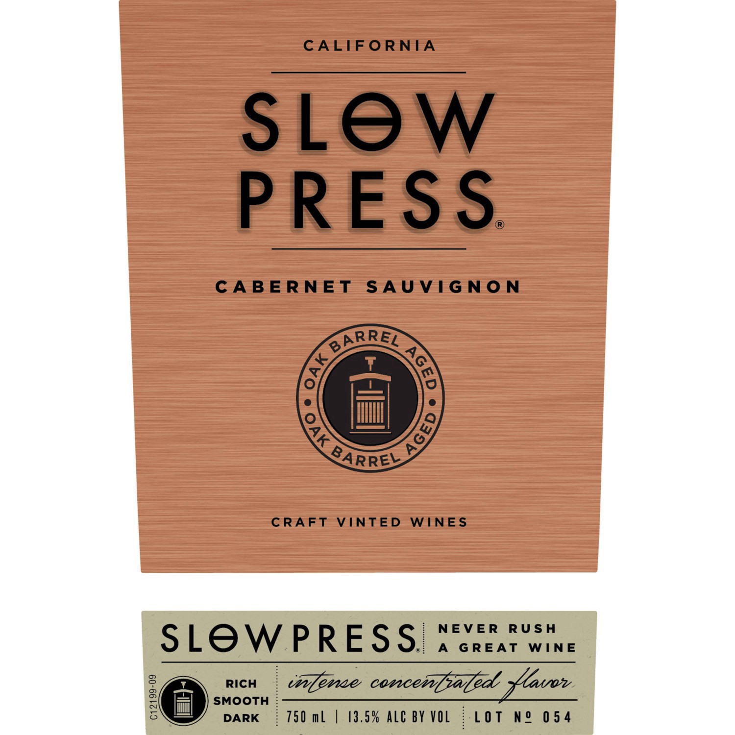 slide 11 of 14, Slow Press Cabernet Sauvignon Red Wine - 750ml, 2016 California, 750 ml