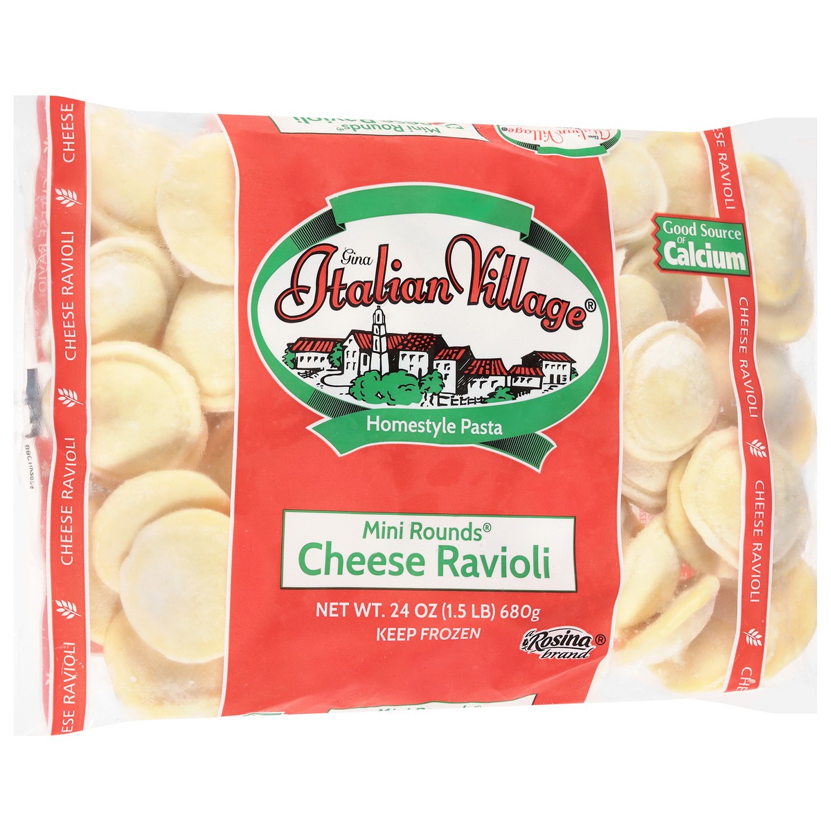 slide 10 of 13, Italian Village Cheese Mini Rounds Ravioli 24 oz, 24 oz