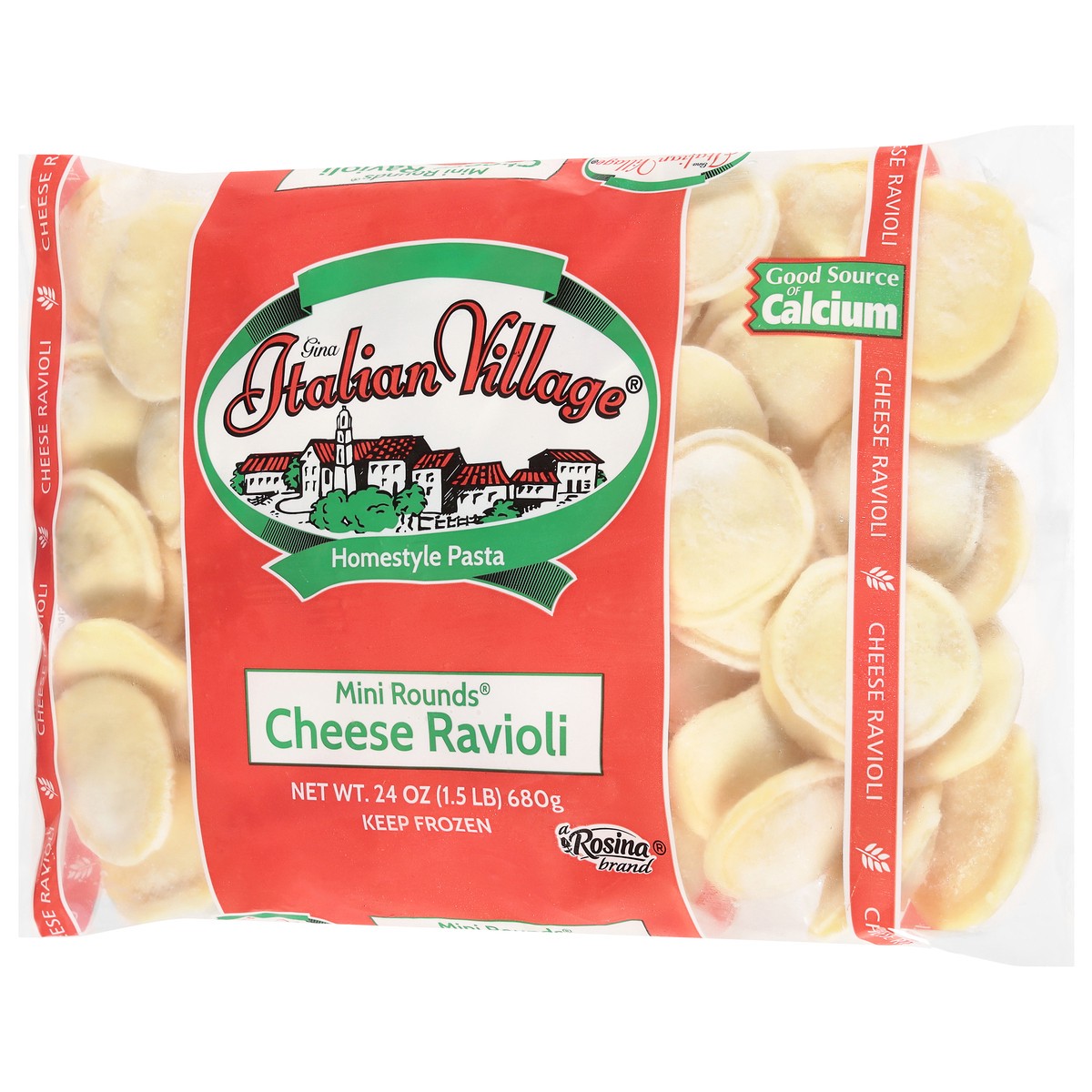 slide 8 of 13, Italian Village Cheese Mini Rounds Ravioli 24 oz, 24 oz