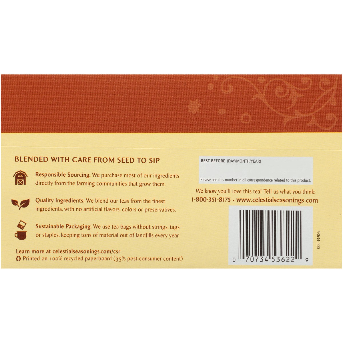 slide 9 of 10, Celestial Seasonings Tea - Herb Fireside Spice, 1 oz