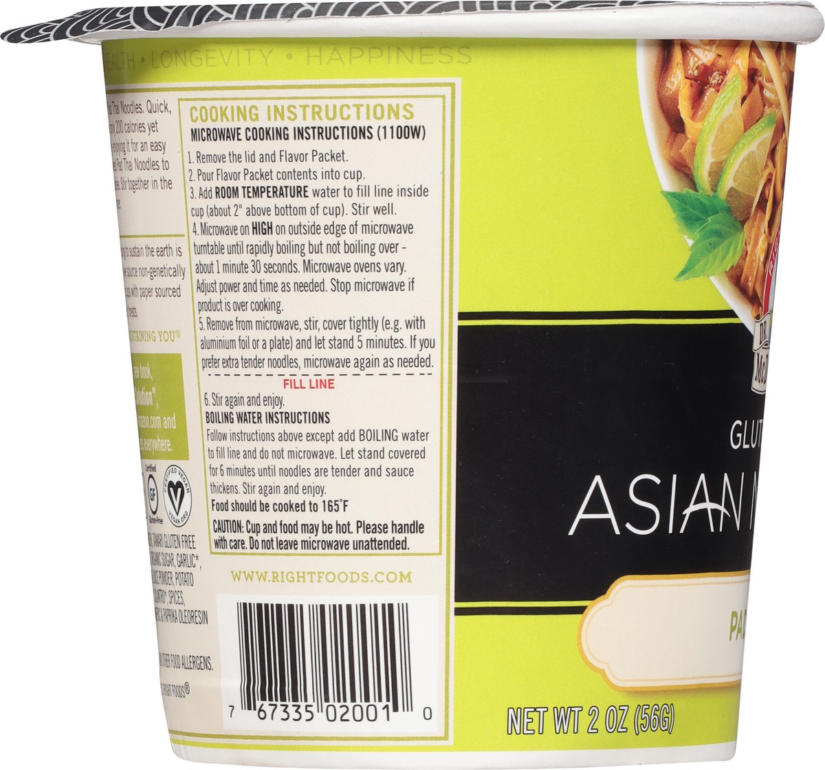 slide 9 of 12, Dr. McDougall's Pad Thai Noodle Asian Entrée, 2 oz