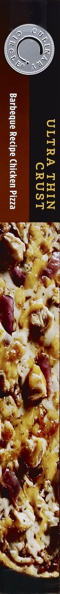 slide 6 of 6, Culinary Circle Ultra Thin Crust Barbeque Recipe Chicken Pizza, 14.1 oz