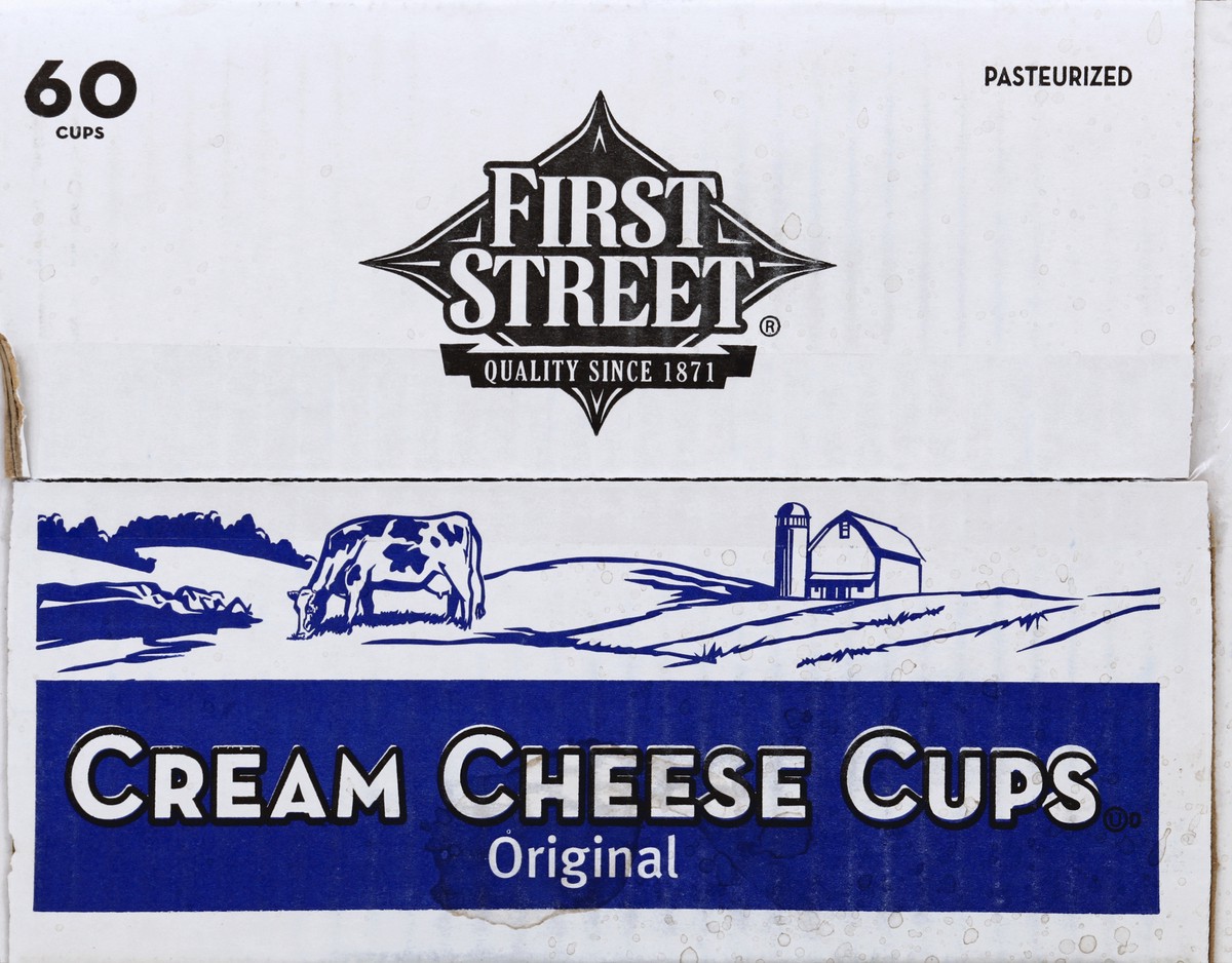 slide 4 of 6, First Street Cream Cheese Cups, 60 x 1 oz