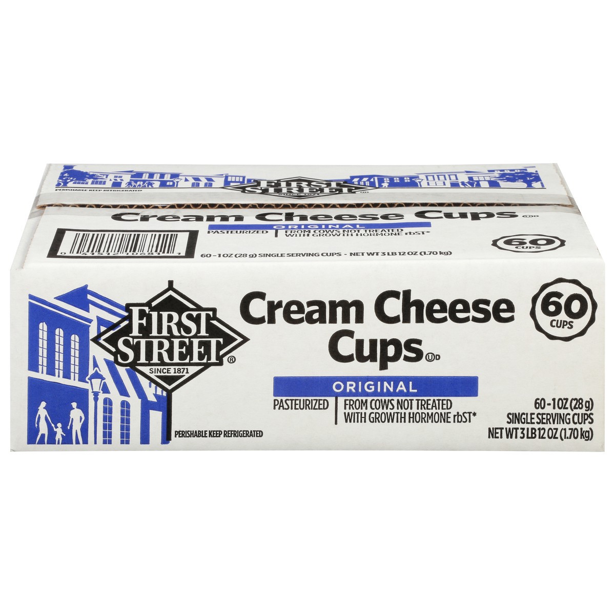slide 1 of 6, First Street Cream Cheese Cups, 60 x 1 oz