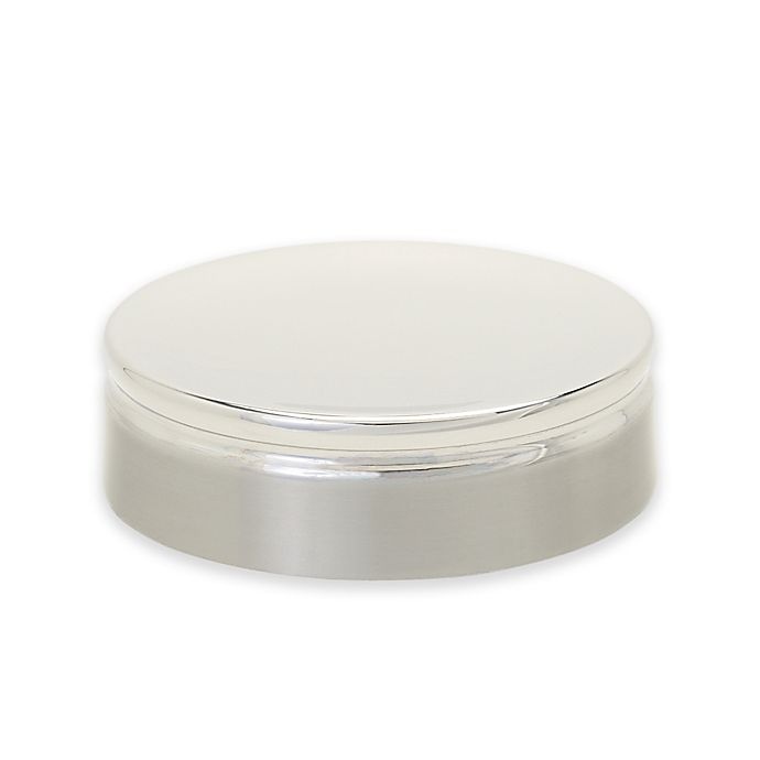 slide 1 of 1, Wamsutta Kiara Soap Dish - Brushed Nickel with Chrome Accents, 1 ct