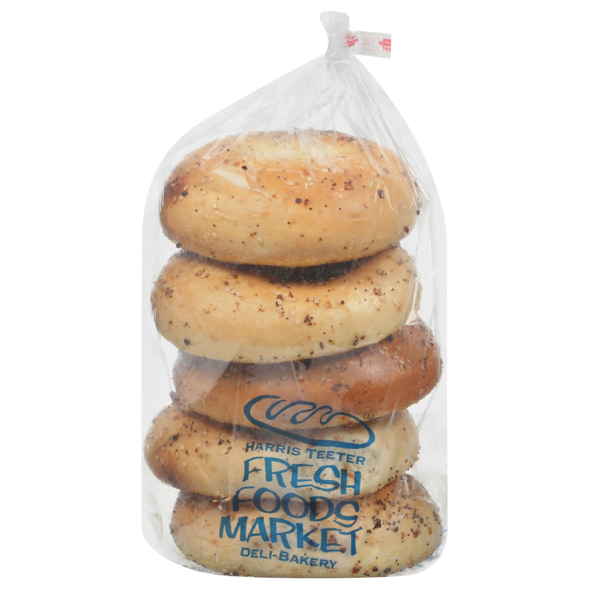 slide 1 of 7, Fresh Foods Market Everything Bagels 5 ea, 5 ct
